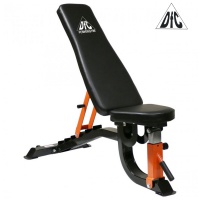 скамья силовая универсальная dfc черная/оранж. dbch2-1