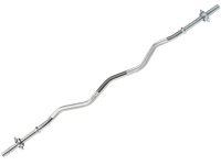 гриф для штанги larsen w-образный ф25 мм l-1250 мм до 150 кг, 2 замка-гайки