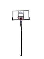 стационарная баскетбольная стойка royal fitness 54”, поликарбонат, арт. s025s-in-ground