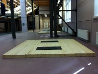 помост тяжелоатлетический atlet (тренировочный) 4х4х0,06 м imp-a422