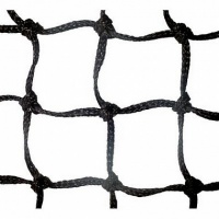 сетка для большого тенниса polsport тренировочная d=4мм обшитая с 1-ой стороны с тросом черная