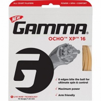 теннисная струна gamma ocho xp 16 (natural) 1 натяжка