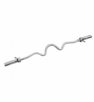 гриф для штанги atemi d 50 mm w-образный титан