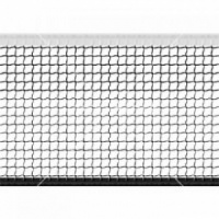 сетка большой теннис д=2,8мм, яч. 40x40 мм, цв. белый/зеленый. zso размер 1,07x12,8 м обш. верх лент