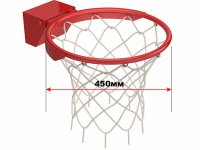 кольцо баскетбольное амортизационное любительское glav 02.301