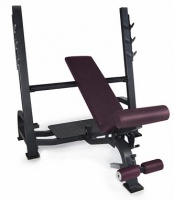 олимпийская скамья kraft fitness с изменяемым углом наклона kf3wb