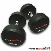 гантель круглая, обрезиненная, анатомическая хромированная ручка, номинал веса - 40 кг pangolin db14