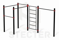 шведская стенка и комбинация разновысотных турников и турников «мастер» (paw-46)