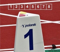 тумба с номером дорожки и указателем фальстарта polanik к-т из 8 шт. lm-60/8