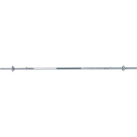 гриф для штанги larsen прямой ф25 мм l-1500 мм до 150 кг, 2 замка-гайки