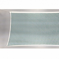 сетка для большого тенниса ?=3,5 мм, зелёная, обшитая капроном с 4-х сторон м521т