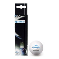 мячи для н/т donic - schildkrot 608340 (3 шт. белые, 3 звезды)