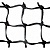 сетка для большого тенниса polsport тренировочная d=4мм обшитая с 1-ой стороны с тросом черная