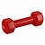 гантель обрезиненная bradex 1,5 кг, красная sf 0271