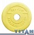 диск обрезиненный с втулкой titan arsenal 31 мм 1,25 кг. желтый