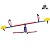 качели dfc seesaw se-01 карусели, детские
